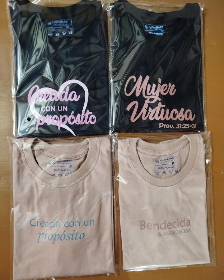 Remeras con frases estampadas