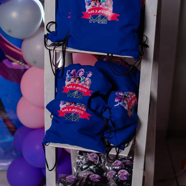 Bolsitas estampadas para un cumpleaños